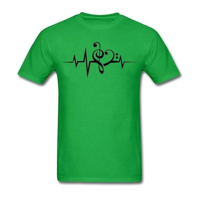 Treble Clef & Bass Clef Heart T-Shirt