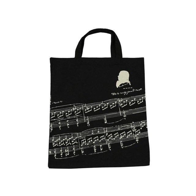 Free - Musical Instruments Linen Handbags