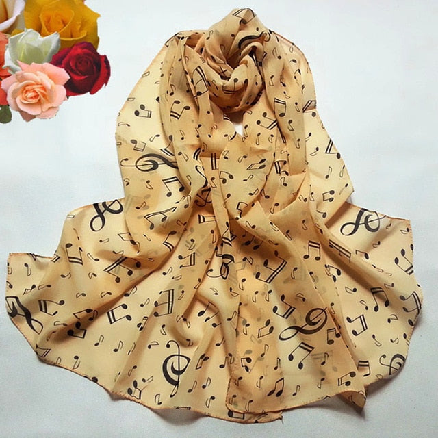 Free - Music Notes Scarf