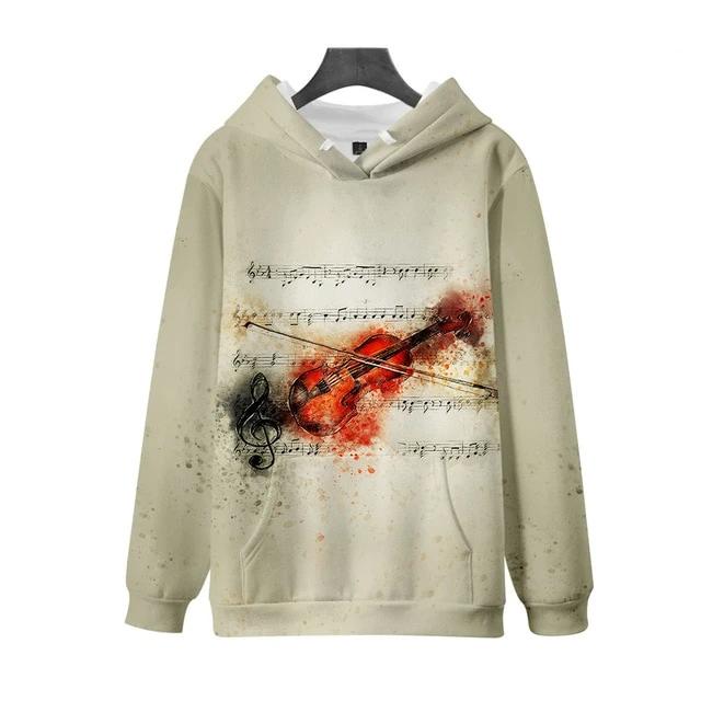 Music Notes Casual Hoodie