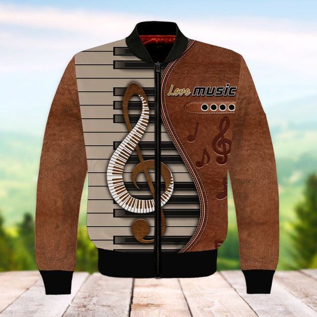 Musical instrument Zipper Hooded Pullover