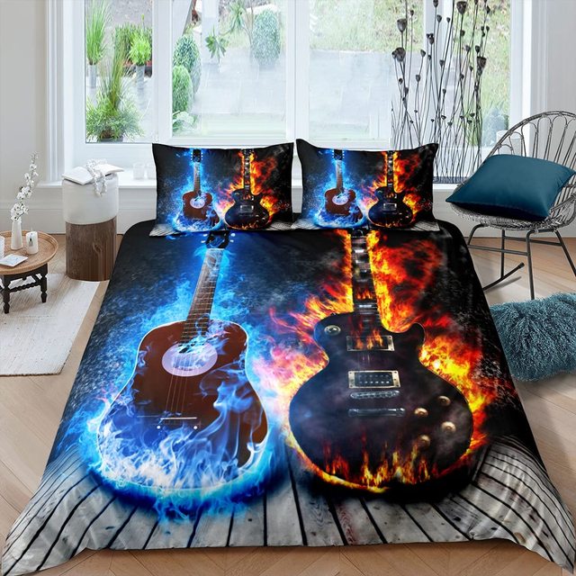 Guitar Instrument Bedding Set