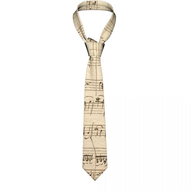 Music Note Pattern Tie