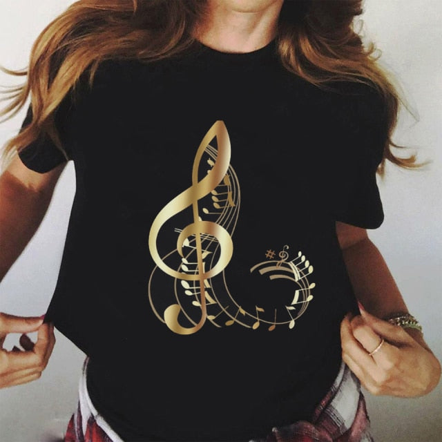 Golden Treble Clef T-shirt