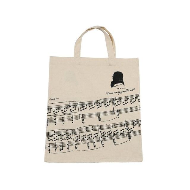 Musical Instruments Linen Handbags