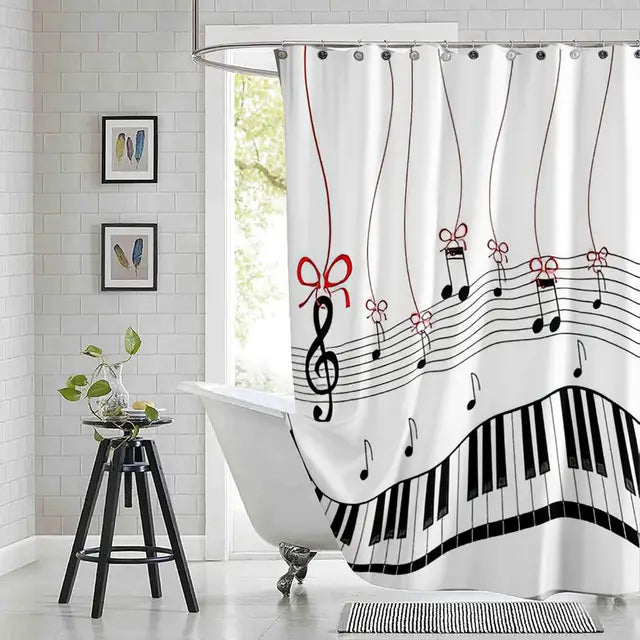 Piano & Music Lovers Shower Curtain