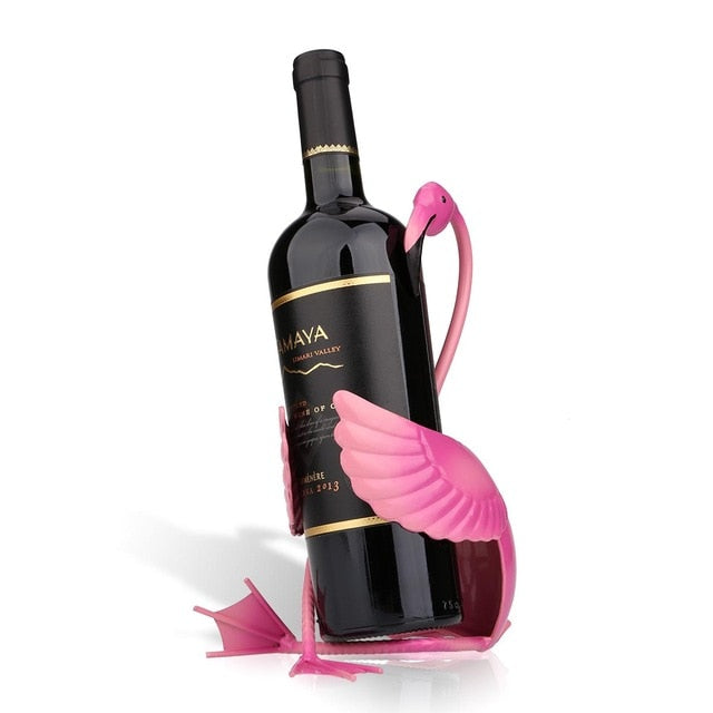 Pink Flamingo Wine Rack