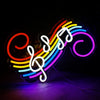 Colorful Music Flow Neon Sign