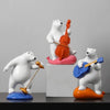 Musician Polar Bear Figurine