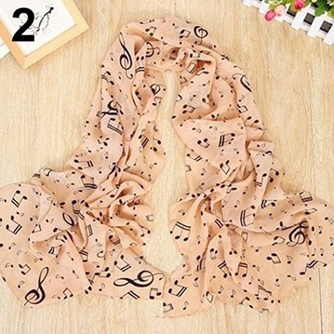 FREE - Musical Note Chiffon Scarf - Artistic Pod Review