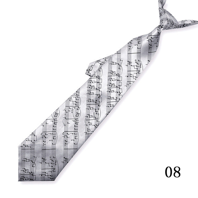 Novelty Music Note Tie