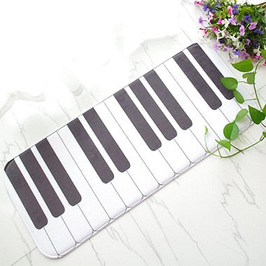 Piano Keys Bathroom Rug