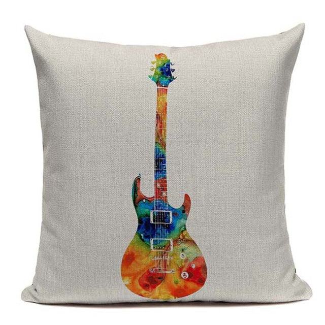 Music Series Note Printed Pillow Case