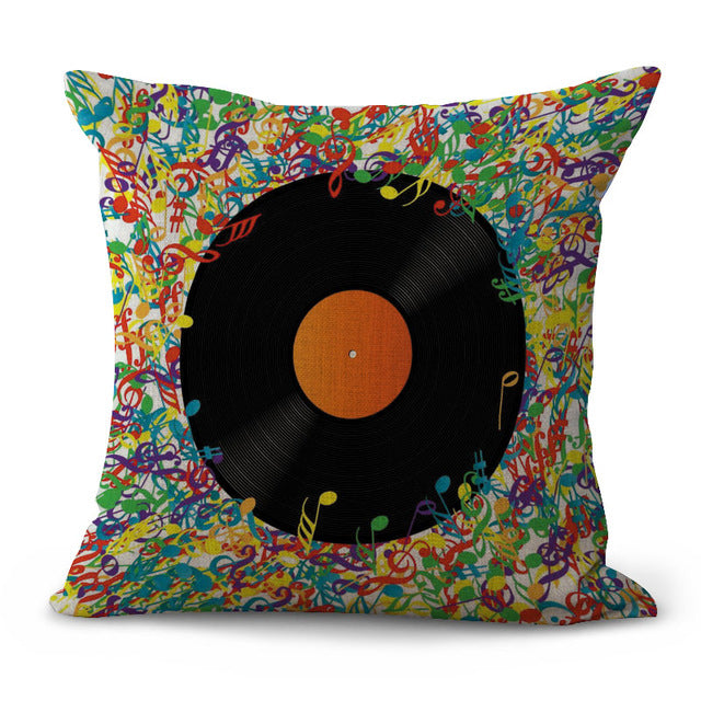 Free - Music Instrument Cushion Pillow Case