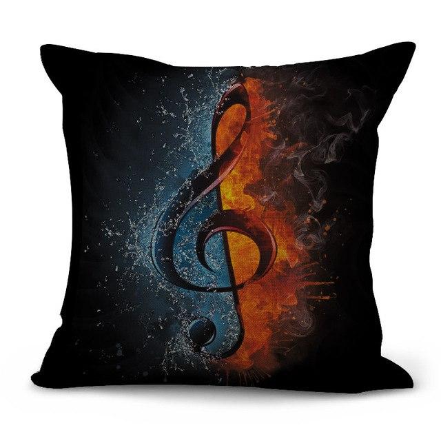 Music Instrument Cushion Pillow Case