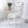 Stylish Music Note Pattern Chair Cover