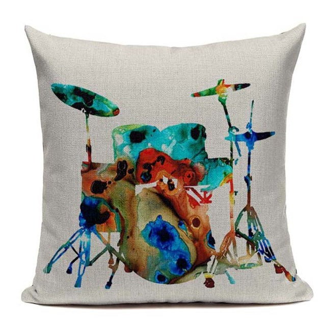 Music Series Note Printed Pillow Case