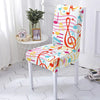 Colorful Notes Design Chair Cover Collection