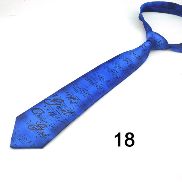 Novelty Music Note Tie