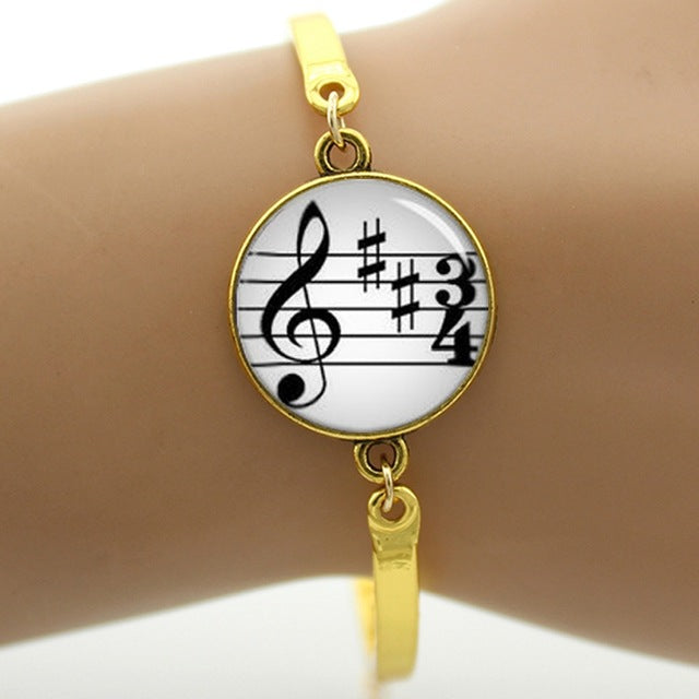Vintage Musical Note Bracelet