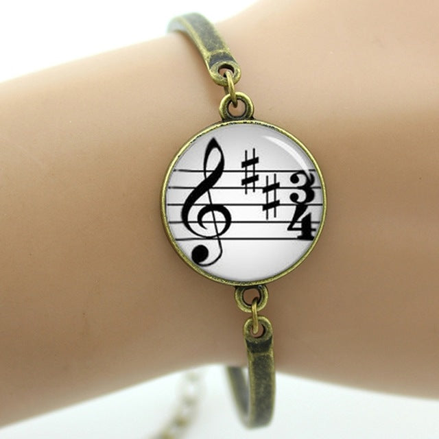 Vintage Musical Note Bracelet