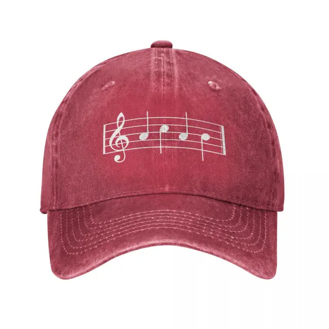 Classic Music Notes Cap