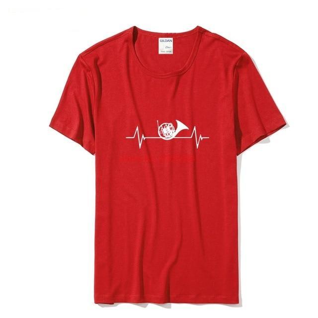 French Horn Heartbeat T-Shirt