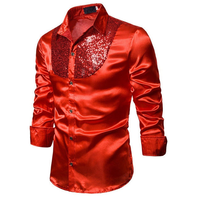 Men's Sequin Shirt