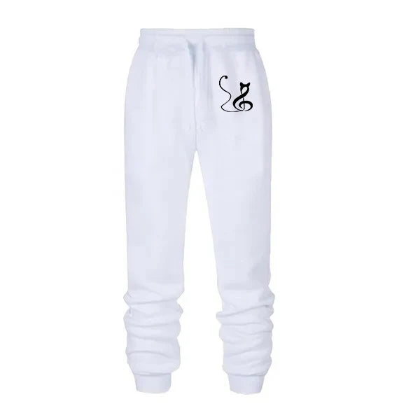 Women's Music Cat Print Pants