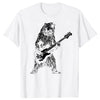 Yelling Bear Playing Bass Guitar T-shirt