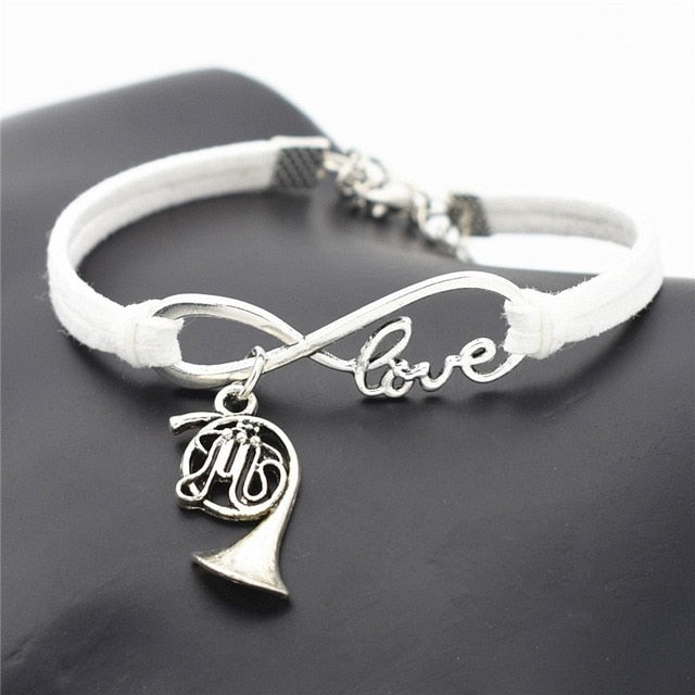 French Horn Charm Bracelet