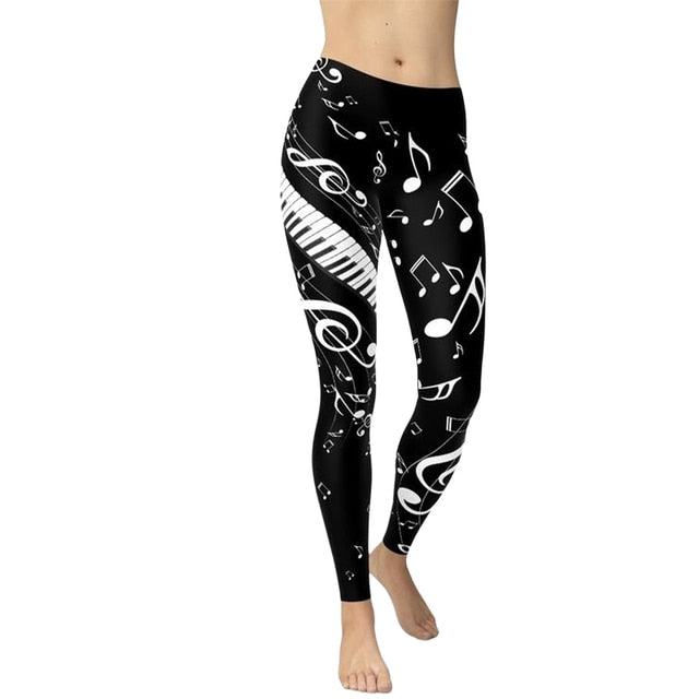 3D Musical Note Leggings