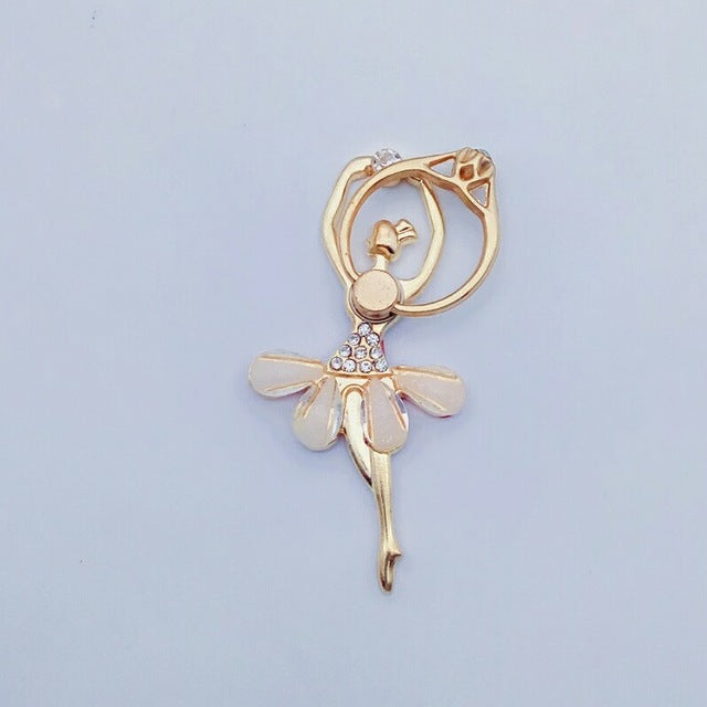 Ballet Girl Phone Holder Ring