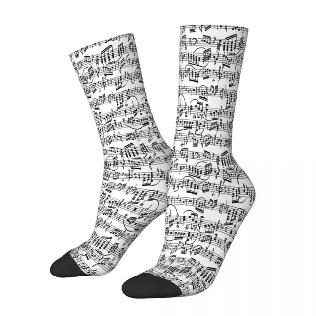 Music Pattern Socks