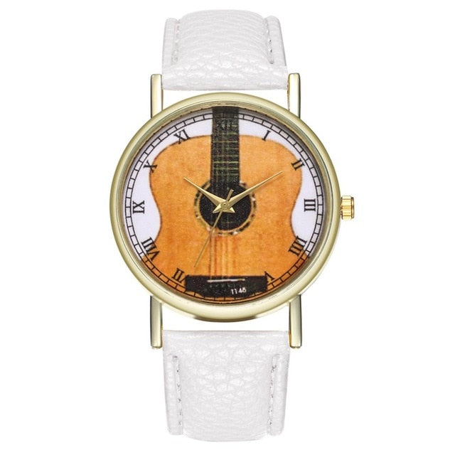 Free - Guitar Leather Wristwatches