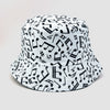 Reversible Music Notes Bucket Hat