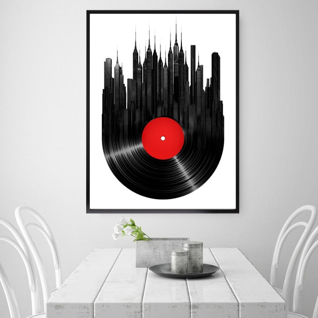 Vinyl Record Canvas Wall Art