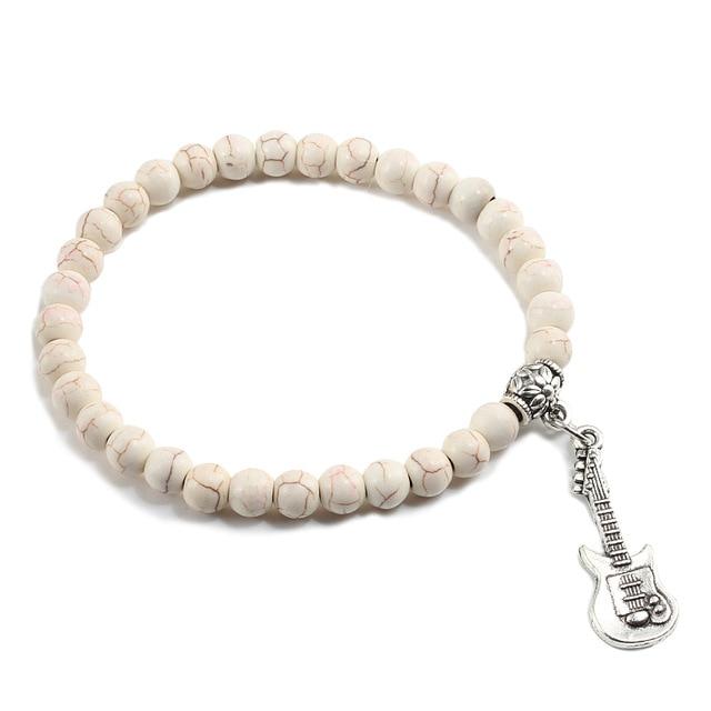 Guitar Pendant Beaded Bracelets