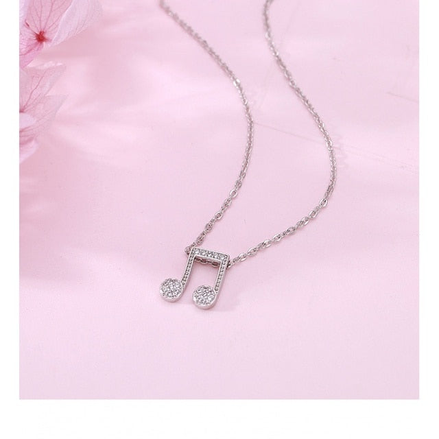 Music Note Symbol Necklace