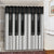 Piano Keys Print Shower Curtain