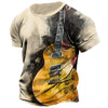 Retro Guitar 3D Printing T-shirt