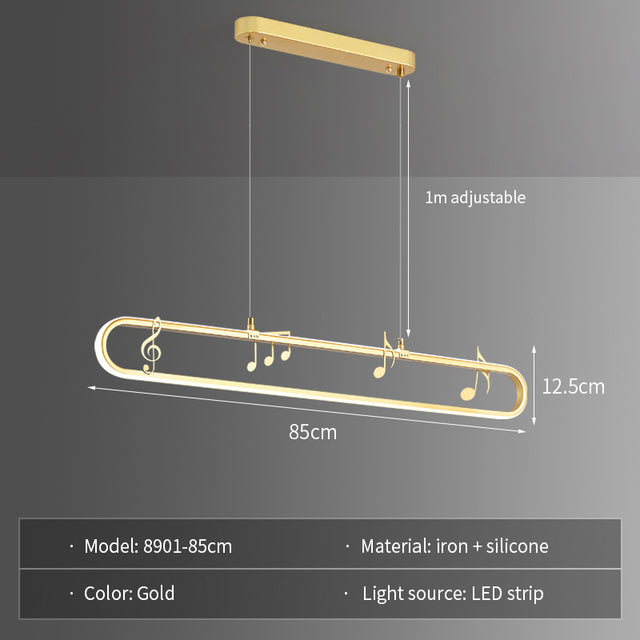 Luxury Music Note LED Light