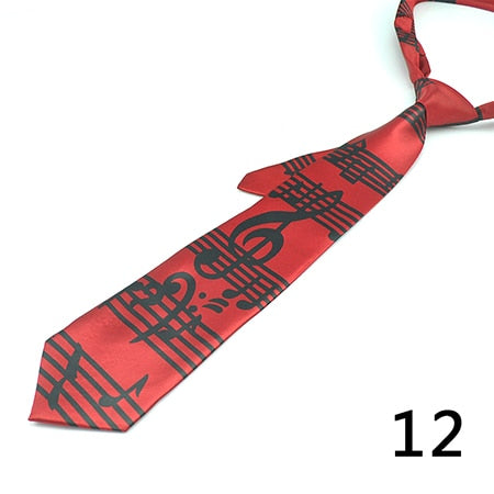 Novelty Music Note Tie