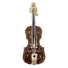 Musical Violin Enamel Brooch