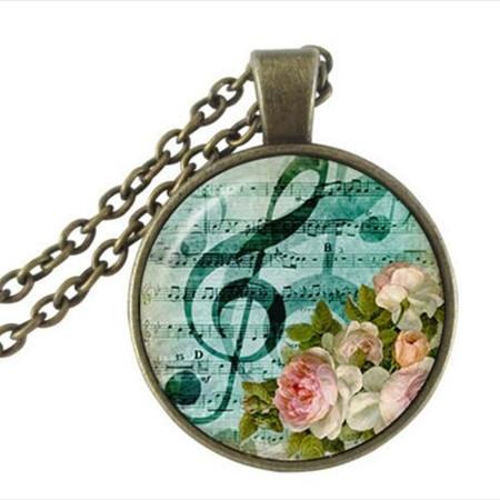 Violin Glass Necklace - Artistic Pod