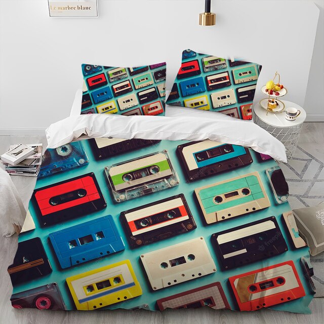 Retro Cassette Bedding Set