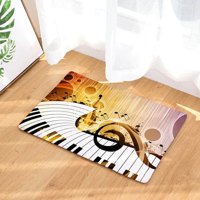 Vintage Music Notes Doormat