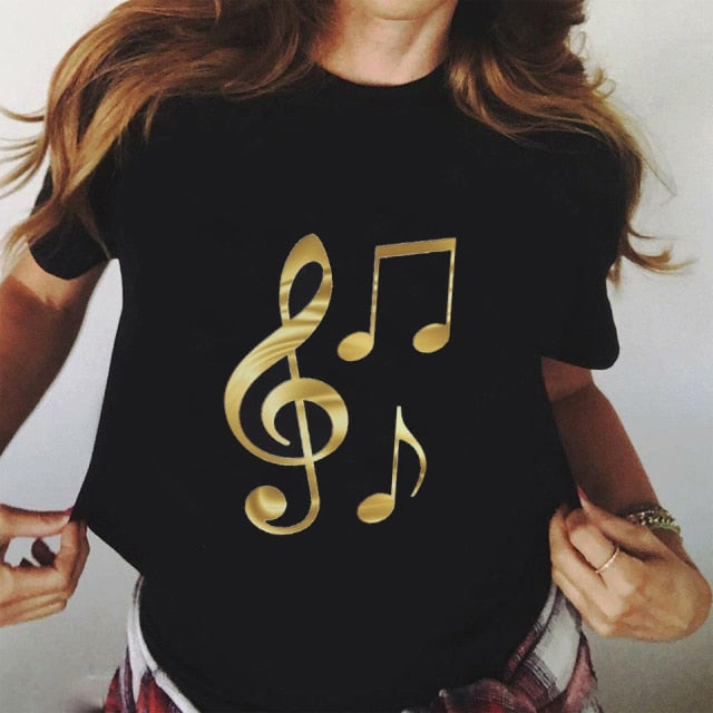 Golden Treble Clef T-shirt