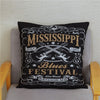 Trendy Music Pattern Cushion Cover