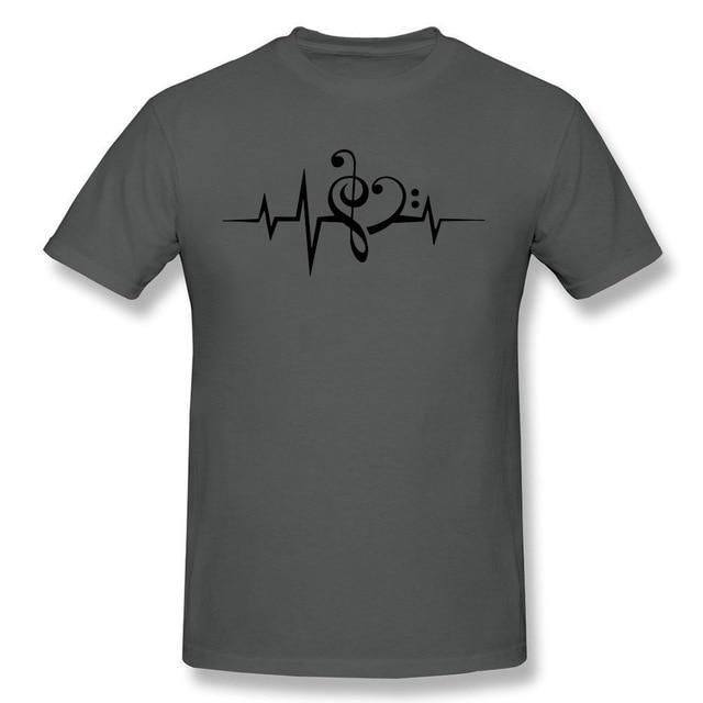 Treble Clef & Bass Clef Heart T-Shirt